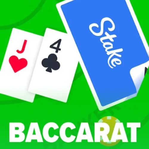 Play Baccarat at Stake Casino and bet on player, banker, or draw.