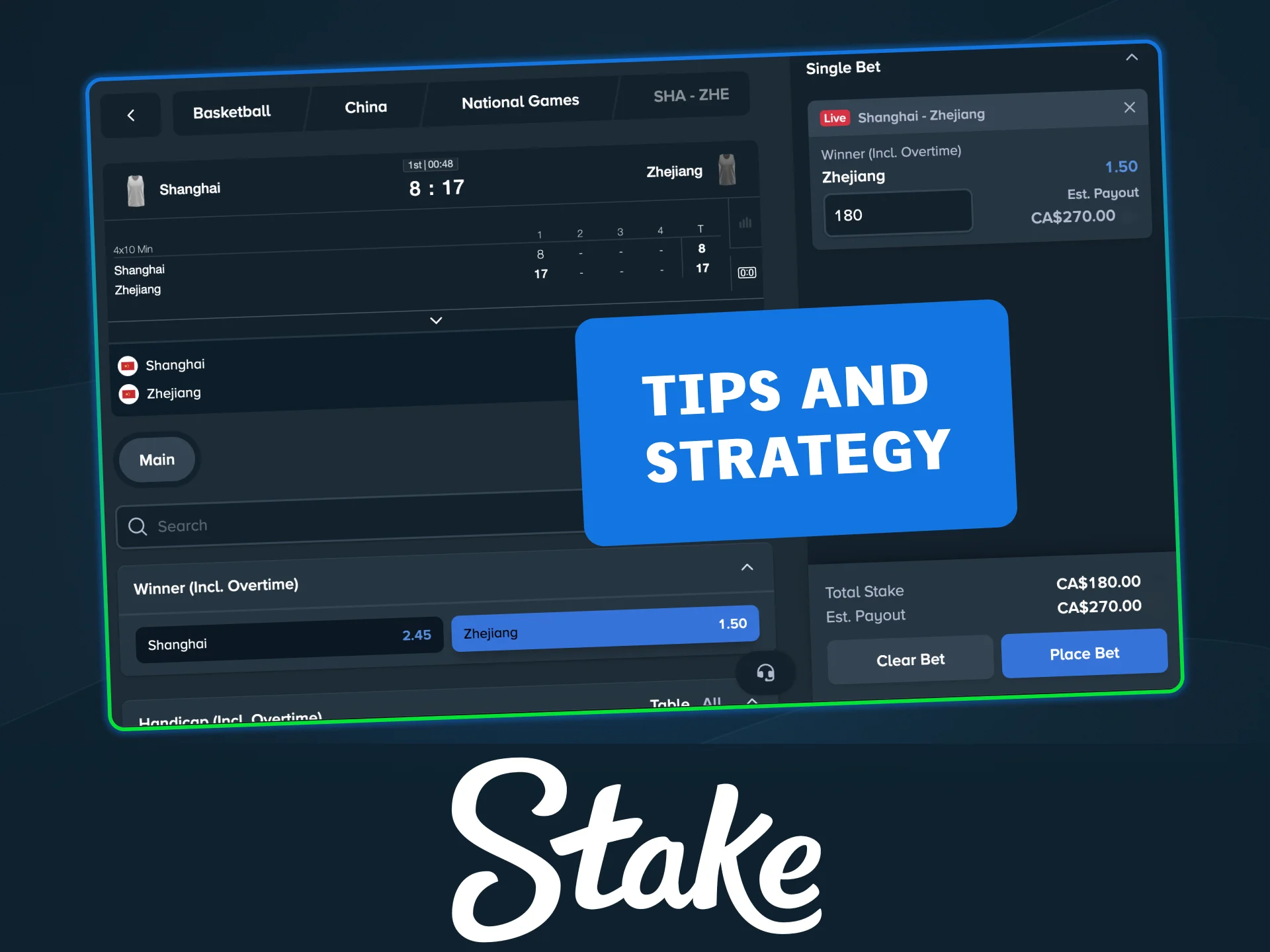 Follow Stake tips to manage your bankroll and improve basketball results.