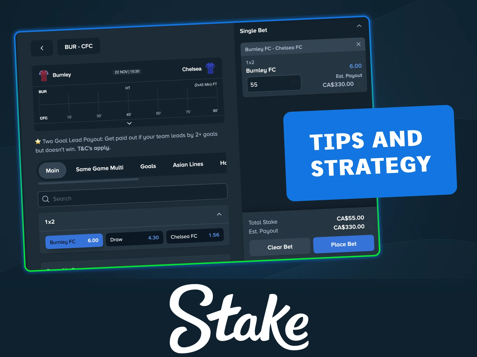 Improve your football betting strategy and win smarter with Stake.