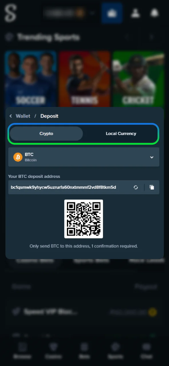 Add funds in CAD at Stake Casino, enjoy instant UFC betting.