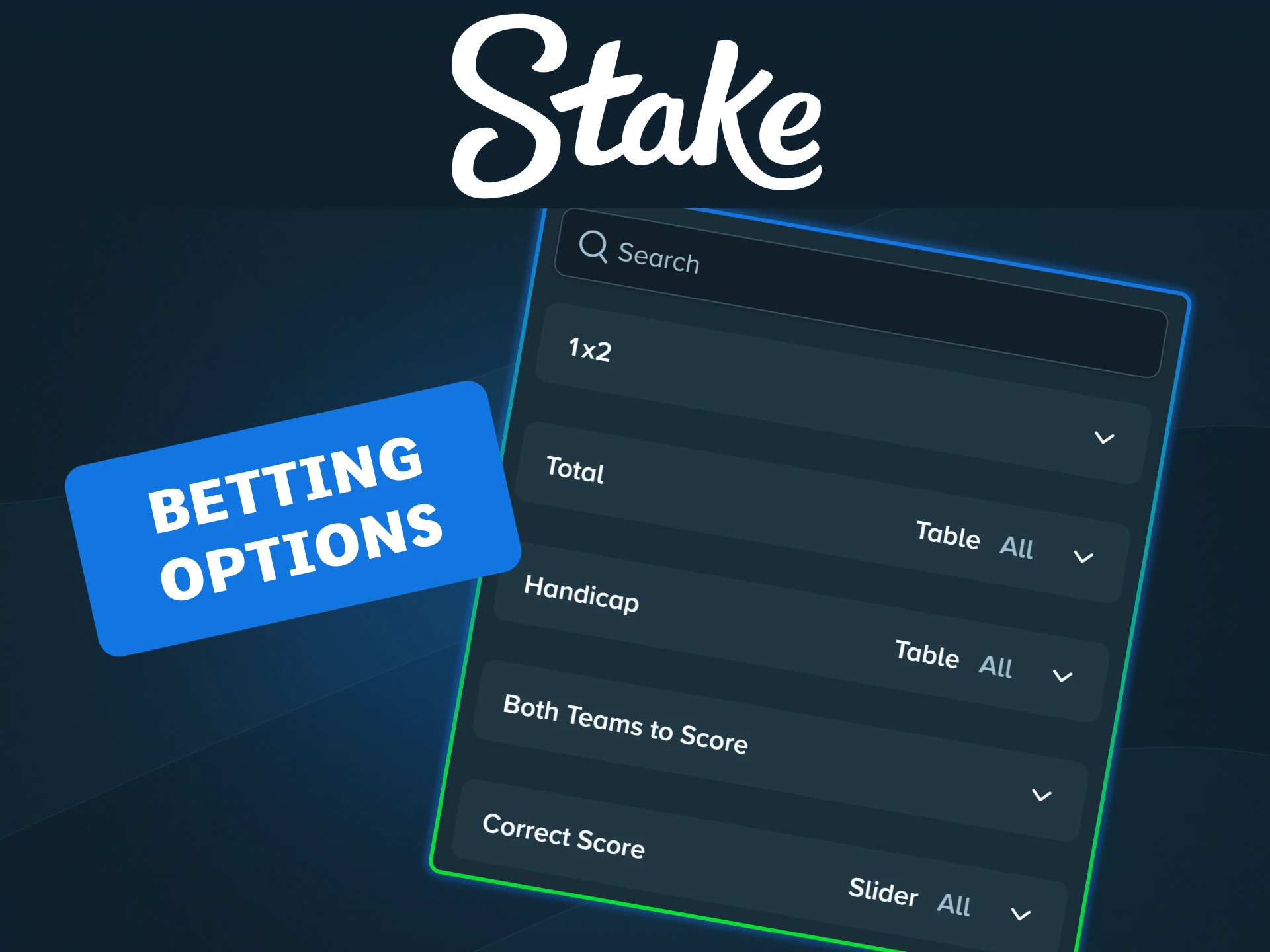 Place real money sports wagers easily through official Stake sportsbook.